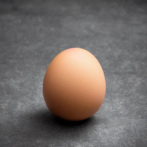 Prompt: egg with long curly brown hair, photo, 4 k, studio lighting