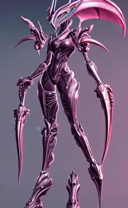 Prompt: extremely detailed goddess shot, front shot, low shot, of a beautiful saryn warframe, that's a giant beautiful stunning anthropomorphic robot female dragon with metal cat ears, standing elegantly on a mountain, detailed sharp robot dragon claws, robot dragon feet, streamlined pink armor, thick smooth warframe thighs, long elegant tail, detailed warframe fanart, destiny fanart, high quality digital art, giantess art, furry art, 3D realistic, warframe art, Destiny art, furaffinity, DeviantArt, artstation, 8k HD, octane render