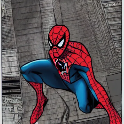 Prompt: spider - man as a crypto trader bro in marvel art style