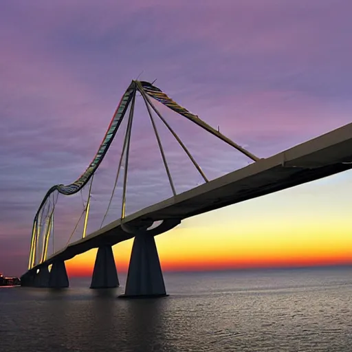 Prompt: Crimean bridge