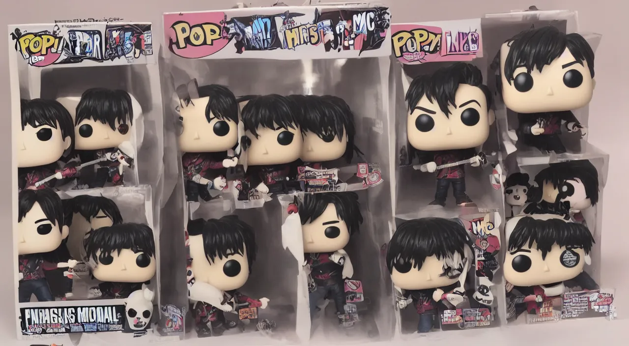 Image similar to my chemical romance funko pop, realistic, detailed, 4 k