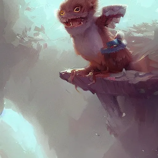 Image similar to Amazing and beautiful super cute creatures in scenes ,Greg rutkowski, Trending artstation, cinematográfica, digital Art