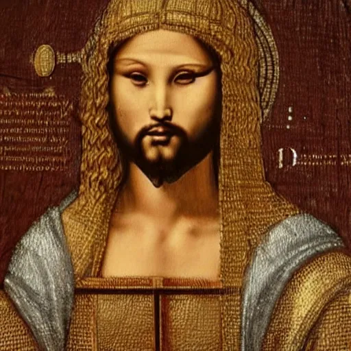 Prompt: nicki minaj as jesuchrist by leonardo da vinci