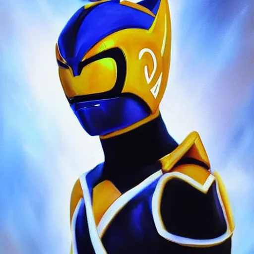 Image similar to realistic Portrait painting of humanoid cat as a Power Ranger, made by Michaelangelo, physical painting, Sharp focus,digital art, bright colors, fine art, trending on Artstation, unreal engine.