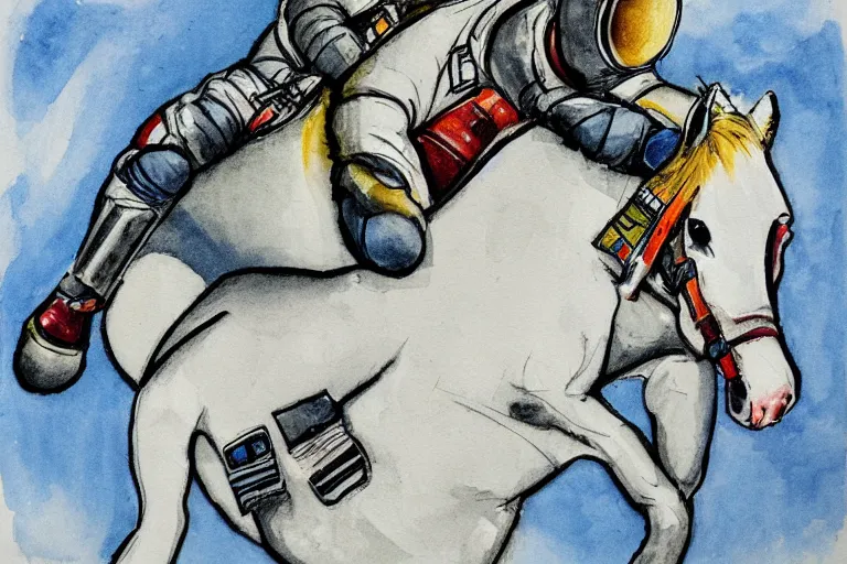 Image similar to horse lying on astronaut, arstation