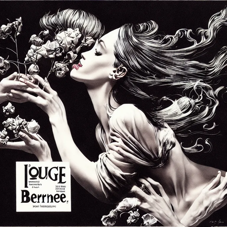 Image similar to fragrance advertising campaign by bernie wrightson