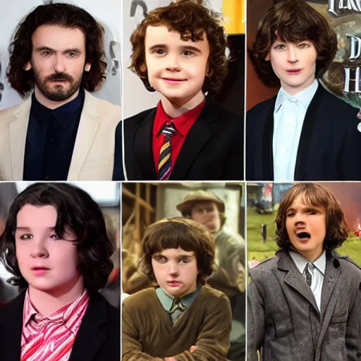 Prompt: Stranger Things actors playing Harry Potter characters