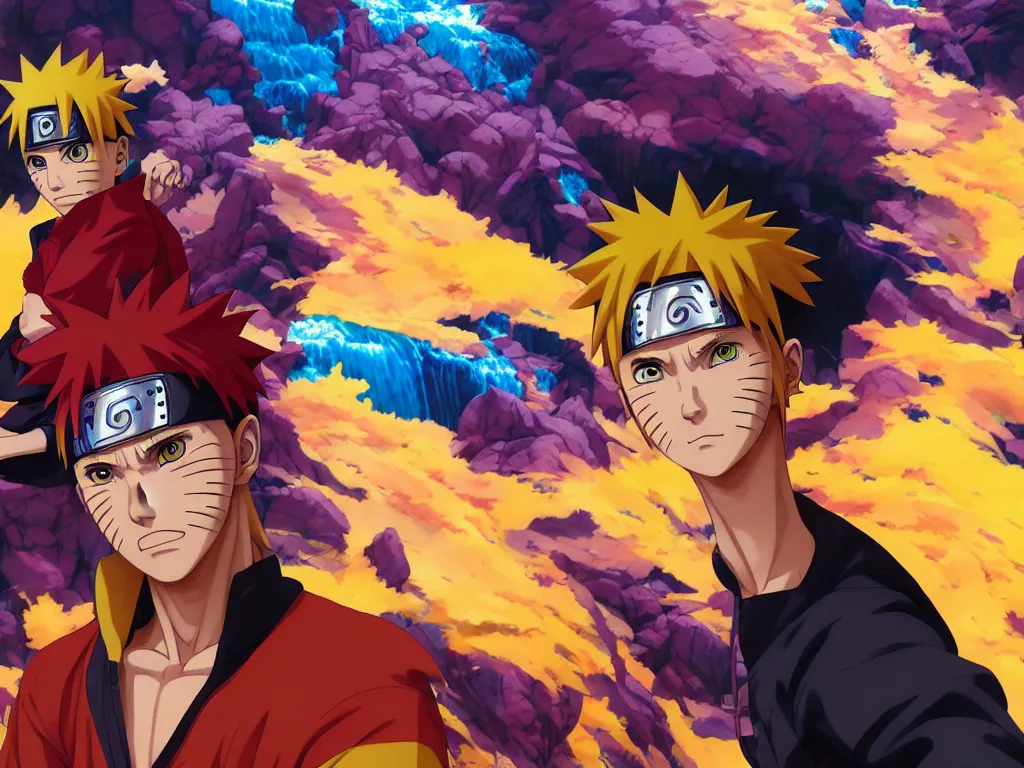 VGFD Naruto Shippuden Temporada 2 Naruto Sasuke Comic Anime Art 4k