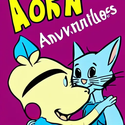Prompt: a comic book cover of the adventures of Tom and Jerry with vibrant illustrations