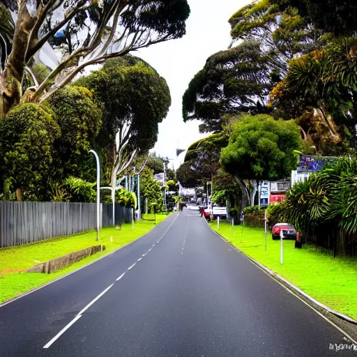 Image similar to a photograph of parnell road in auckland new zealand