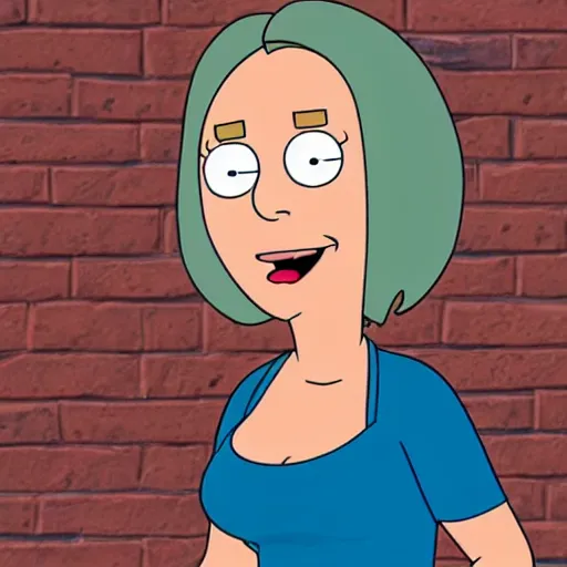 Prompt: meg from family guy in real life, low angle