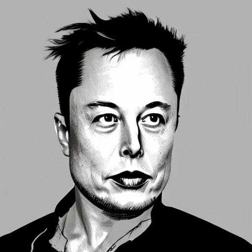Image similar to elon musk with a cube head, photorealistic