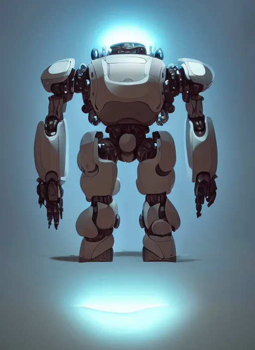 Image similar to a mecha android panda, goro fujita, naturel, hyper detailed, digital art, trending in artstation, cinematic lighting, studio quality, smooth render, unreal engine 5 rendered, octane rendered, art style by klimt and nixeu and ian sprigger and wlop and krenz cushart.