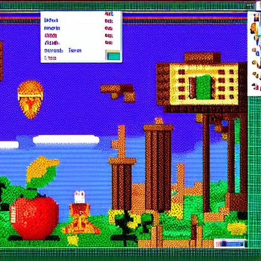 Image similar to apple pixel art