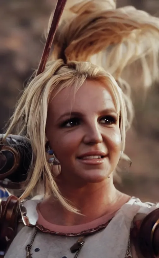 Image similar to britney spears as marle from chrono trigger live - action movie, stunning photo, cinematic, 8 k, movie still