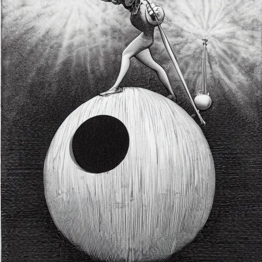 Prompt: misty giant 1970's London sphere anchovy noir raclette bell , by Joe Jusko and Vincent Di Fate and Richard Dadd , charcoal drawing , chiaroscuro , voxel