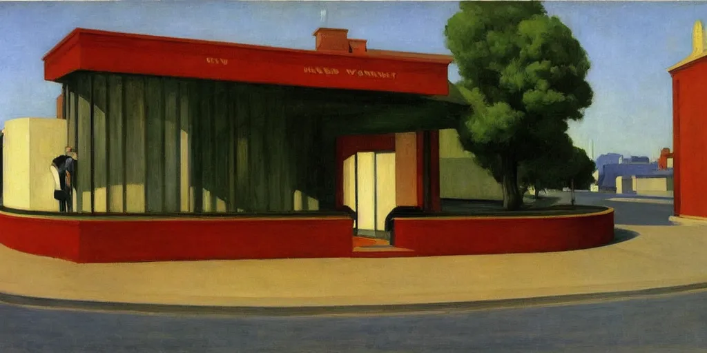 Image similar to by Edward Hopper