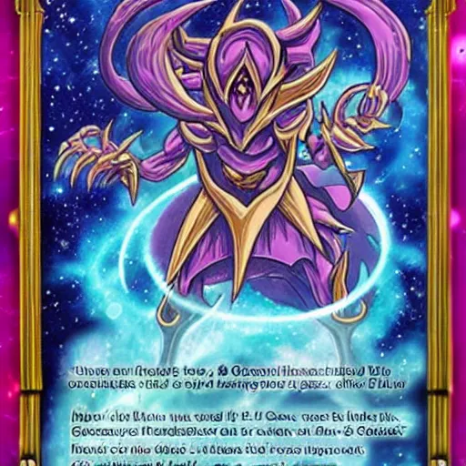 Prompt: cosmic horror yugioh card, detailed, trending