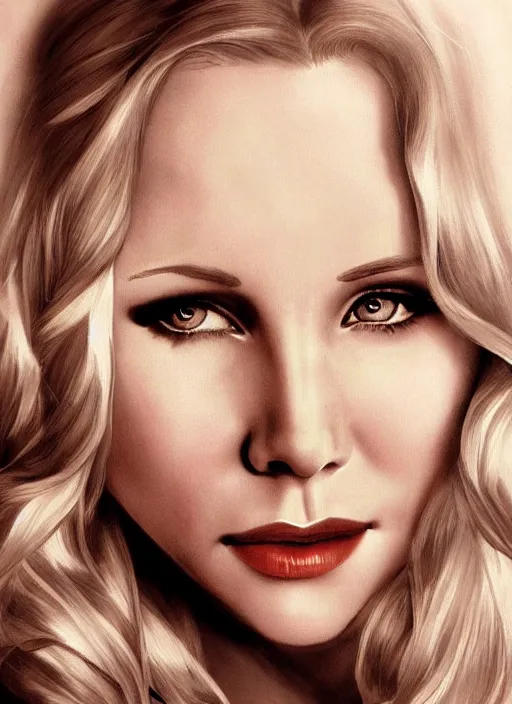 Prompt: pin - up of kristen bell, intricate, elegant, highly detailed, photorealistic, trending on artstation, digital art