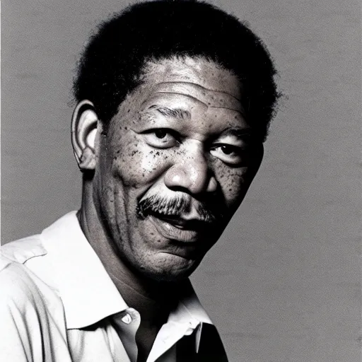 Prompt: morgan freeman as a 2 2 year old,