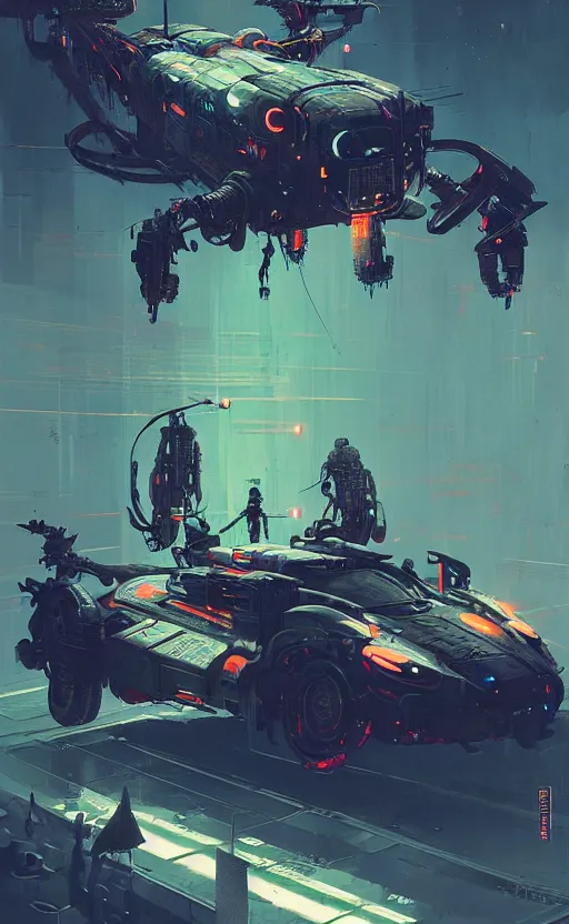 Image similar to detailed aptera vehicle, neon operator, cyberpunk futuristic neon, decorated with traditional japanese ornaments by ismail inceoglu dragan bibin hans thoma greg rutkowski alexandros pyromallis nekro rene maritte illustrated, perfect, fine details, realistic shaded