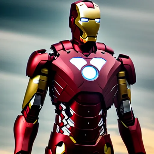 Prompt: broken iron man suit, 4k realistic photo