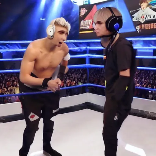 Prompt: XQC battling Tyler1