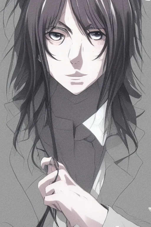 portrait of an anime guy with long stylish hair | Stable Diffusion | OpenArt