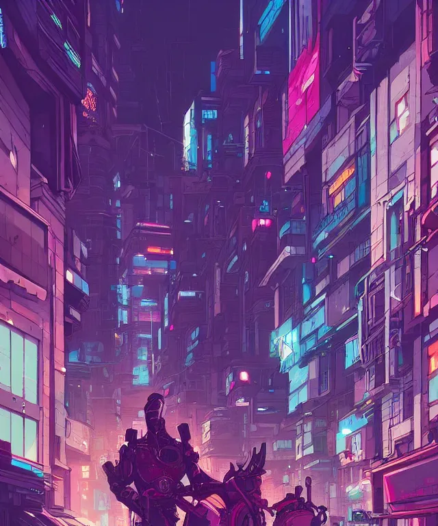 Prompt: a street view of a cyberpunk city, fantasy, elegant, digital painting, artstation, concept art, matte, sharp focus, illustration, art by josan gonzalez