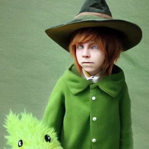 Image similar to snufkin in real life, photograph, realistic, very detailed!