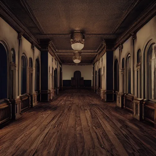 Image similar to A room full of people, vampires, high ceiling, victorian, soft light, ominous, photorealistic, detailed, 8k