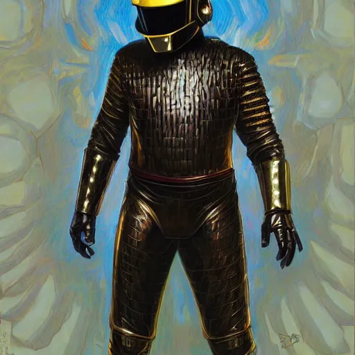 Image similar to Daft Punk as D&D characters, portrait art by Donato Giancola and James Gurney, digital art, trending on artstation