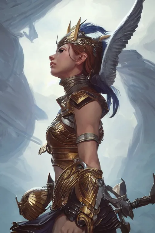 Image similar to amazon valkyrie athena, d & d, fantasy, portrait, highly detailed, headshot, digital painting, trending on artstation, concept art, sharp focus, illustration, art by artgerm and greg rutkowski and magali villeneuve