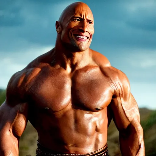 Image similar to dwayne johnson in lion king