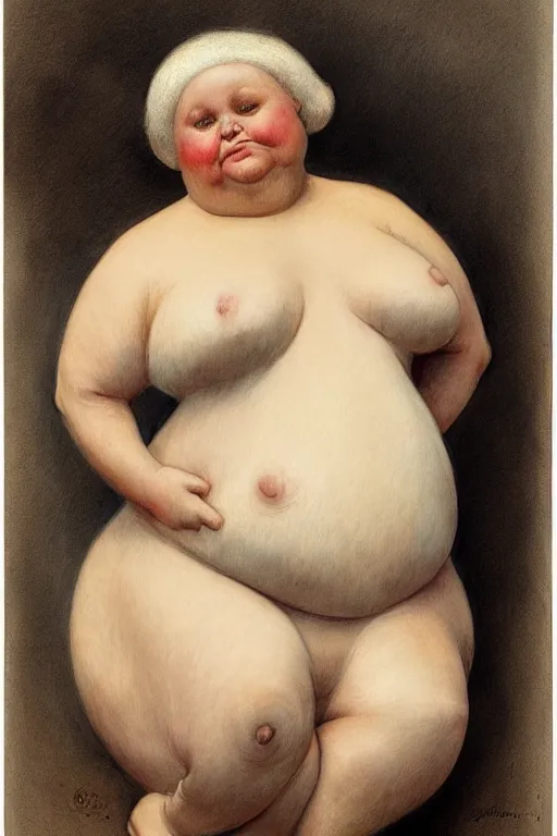 Image similar to ( ( ( ( ( rotund girl, botero ) ) ) ) ) by jean - baptiste monge!!!!!!!!!!!!!!!!!!!!!!!!!!!