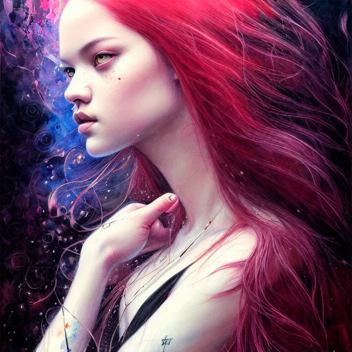 Image similar to jossi of blackpink, king, tarot card, highly detailed, digital painting, smooth, sharp focus, illustration, ultra realistic, 8 k, art by karol bak and agnes cecile