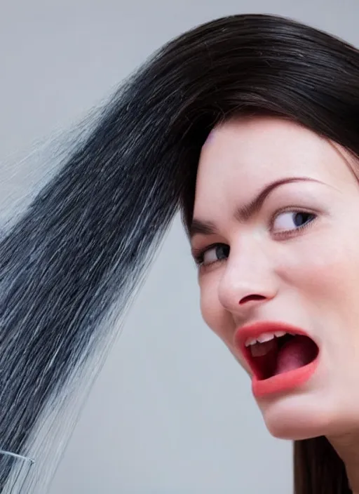 Image similar to a phone witch can be used as hair dryer