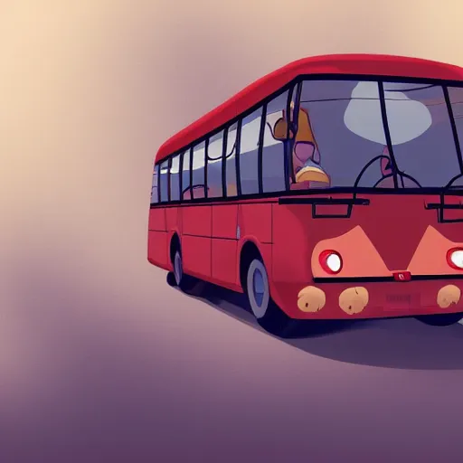 Bus cartoon icon illustration on transparent background PNG - Similar PNG