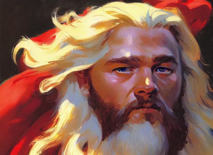 Image similar to a highly detailed beautiful portrait of thor, by gregory manchess, james gurney, james jean