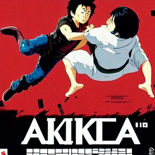 Prompt: Akira Poster with Jackie Chan