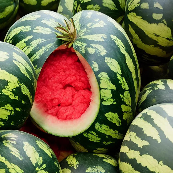 Image similar to jack black as a watermelon, 8 k,