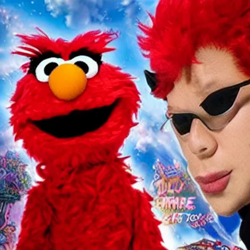 Image similar to Elmo's Bizarre Adventure