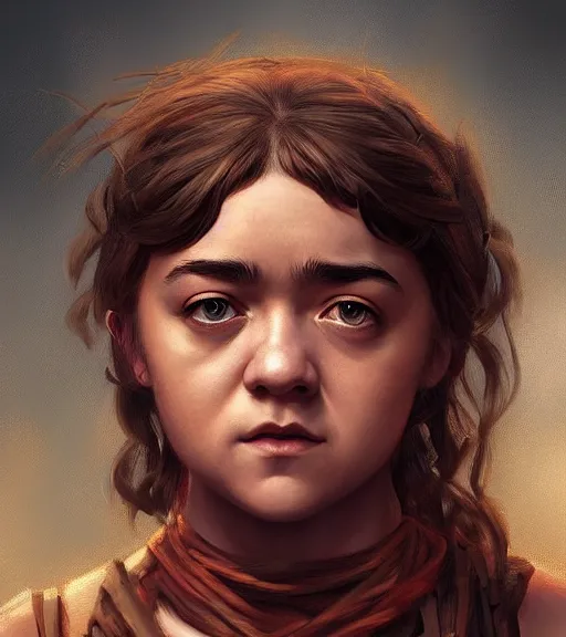 Image similar to maisie williams as himba highly detailed digital painting artstation concept art smooth sharp focus illustration artstation art by artgerm rutkowski aleksi briclot and bouguereau