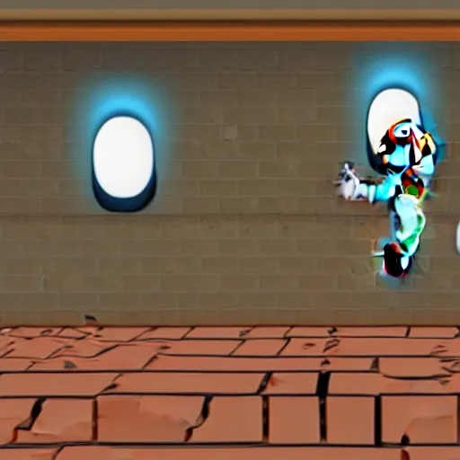 Image similar to A skeleton in the game Super Mario 64