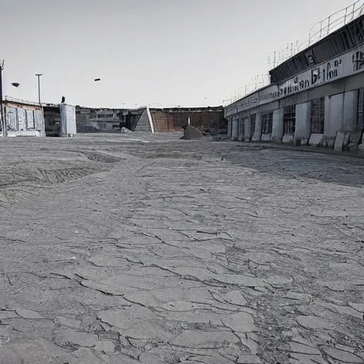 Prompt: moonwalker photo, lunar soil, city buildings, a detailed photo of a future norilsk base, moon landscape, street photo