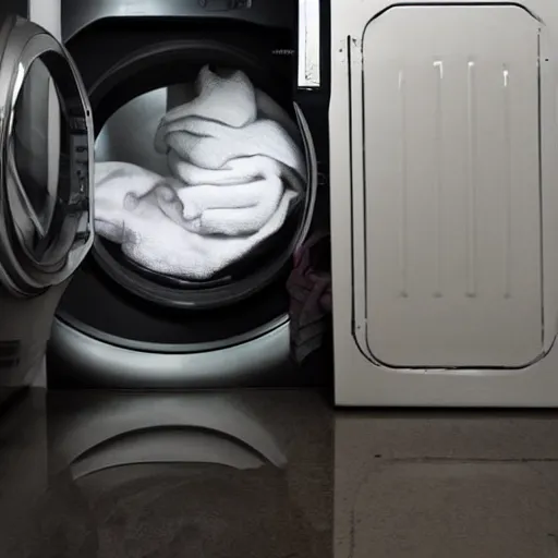 Prompt: ghost in the washing machine