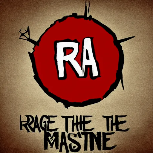 Image similar to rage against the machine, epic, vector art