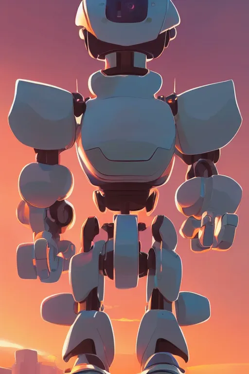 Image similar to metabots medabots medarotto medarot robot minimalist comics, behance hd by jesper ejsing, by rhads, makoto shinkai and lois van baarle, ilya kuvshinov, rossdraws global illumination ray tracing hdr radiating a glowing aura