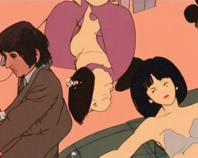 Prompt: deleted scene from perfect blue