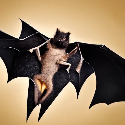 Prompt: a bat eating a banana